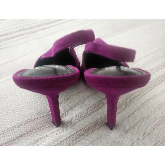 Marc Fisher Women's Emalyn Slingback Pointed Toe Pumps Magenta Suede Size 7.5 M - Picture 7 of 7